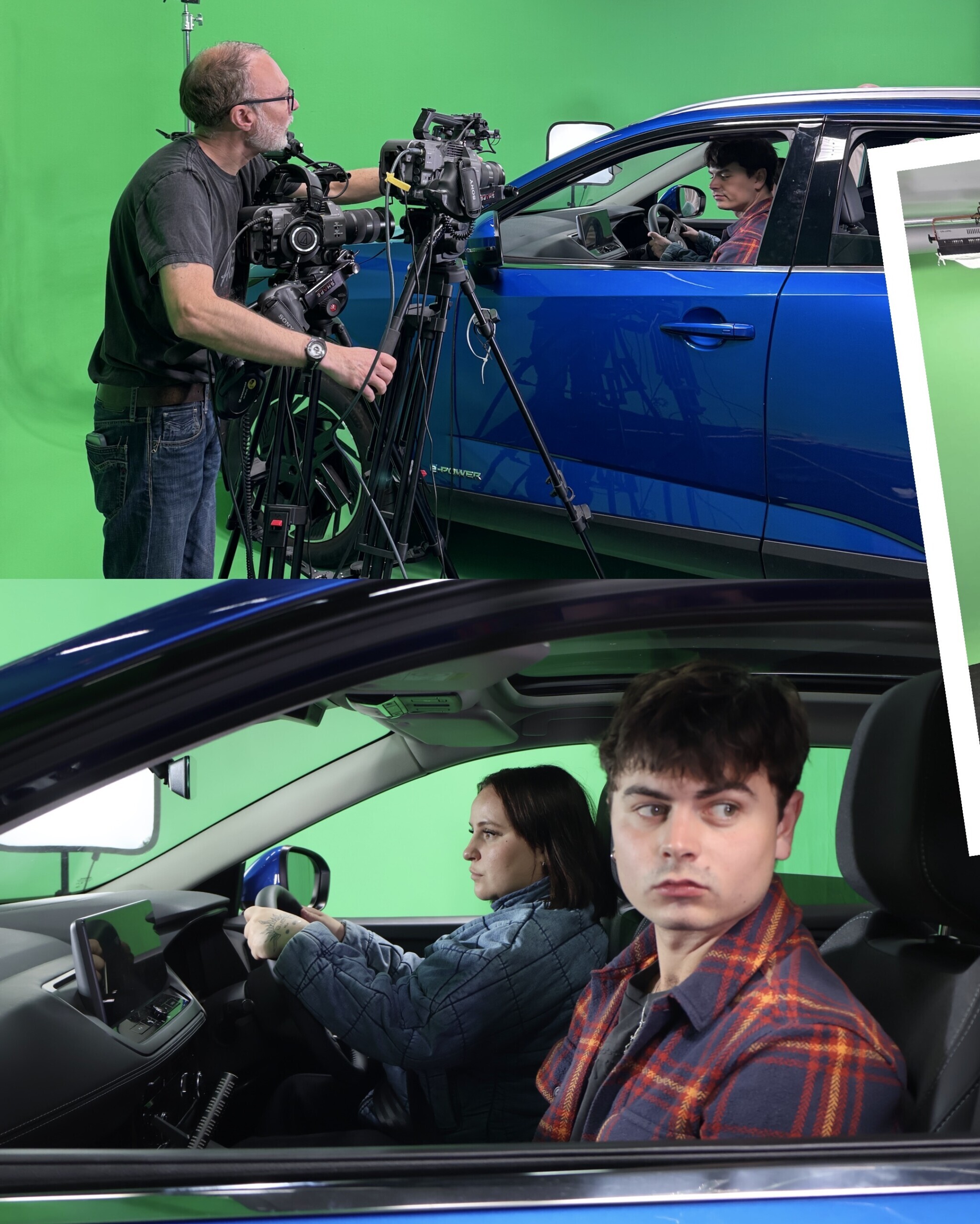Actors and crew filing for Travel Hacks Raod Safety programme