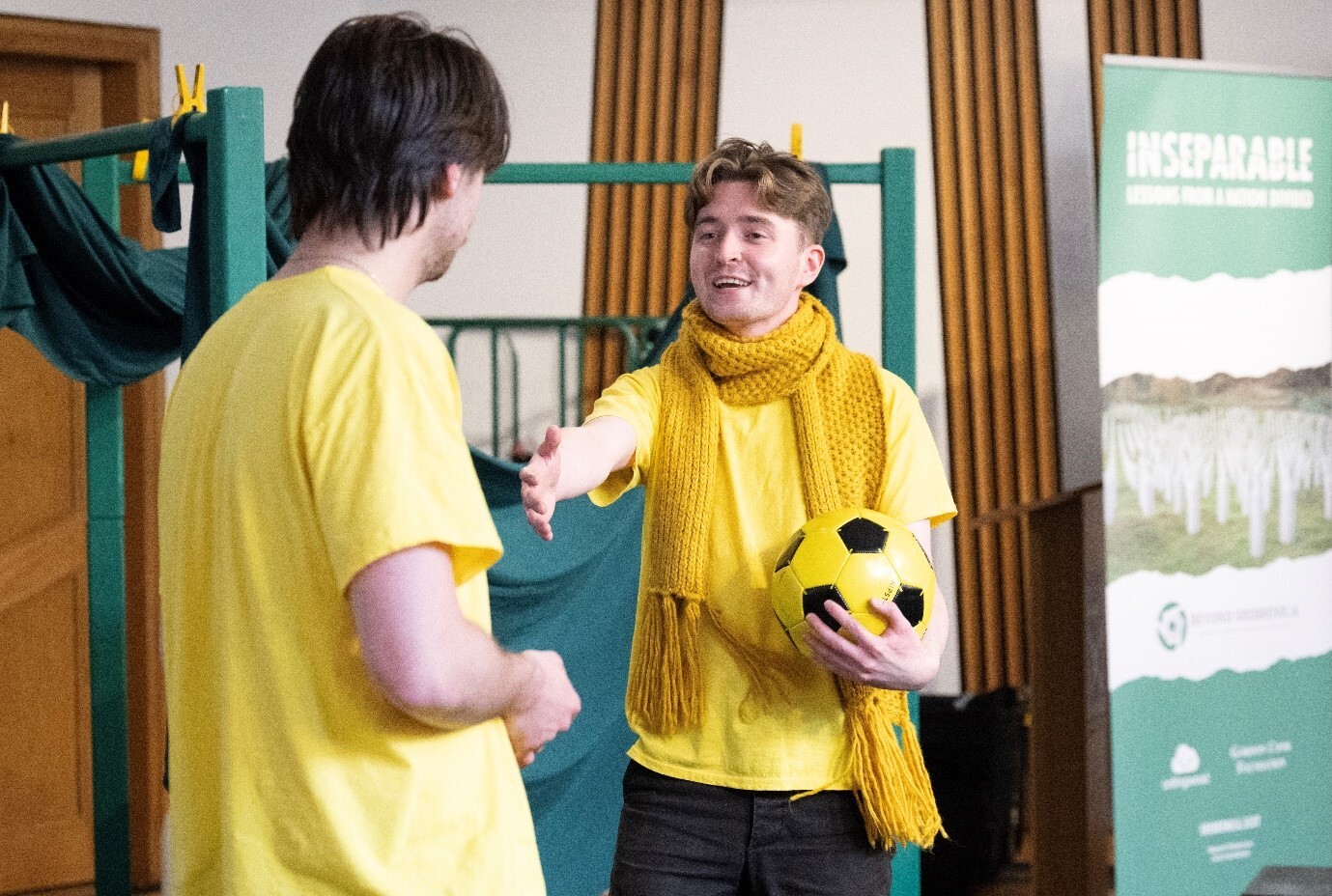 Actors performing “Inseparable” at the Scottish Parliament, 04.09.2024