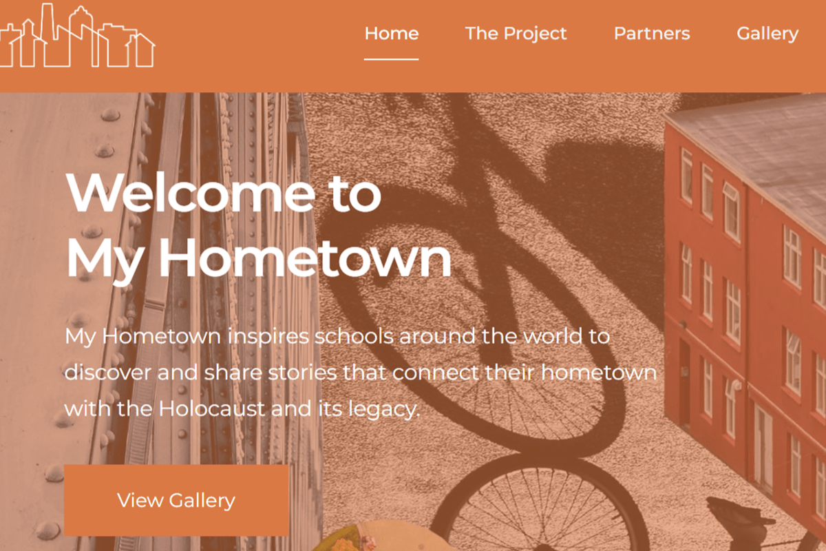 To draw attendtion the the My Hometown wesite and give an image of the site