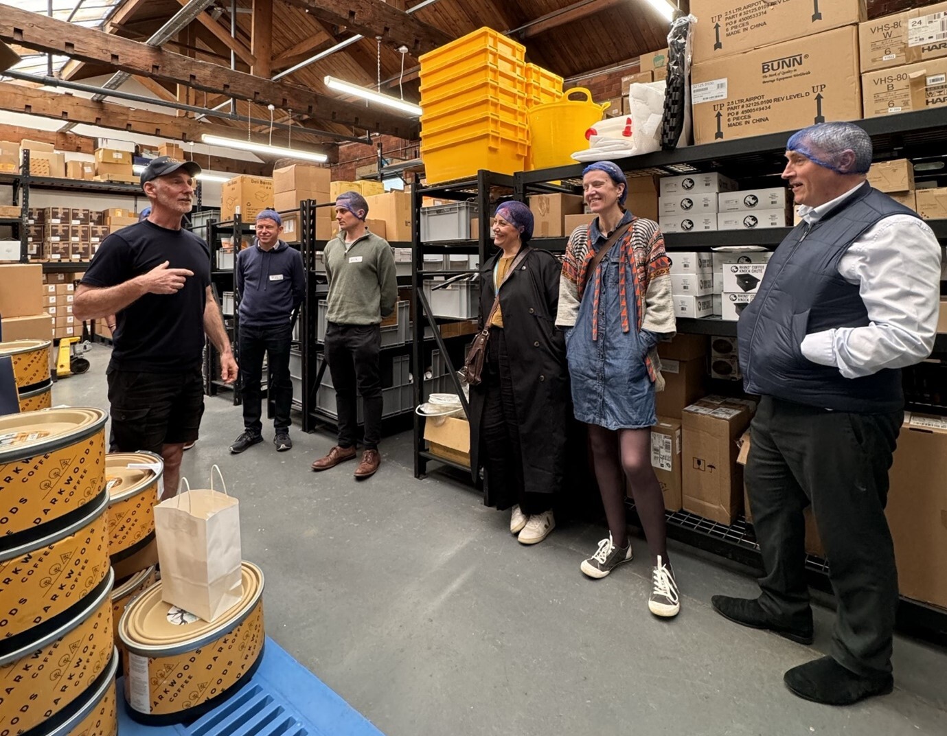 Sustainability Peer Network session at Dark Woods Coffee