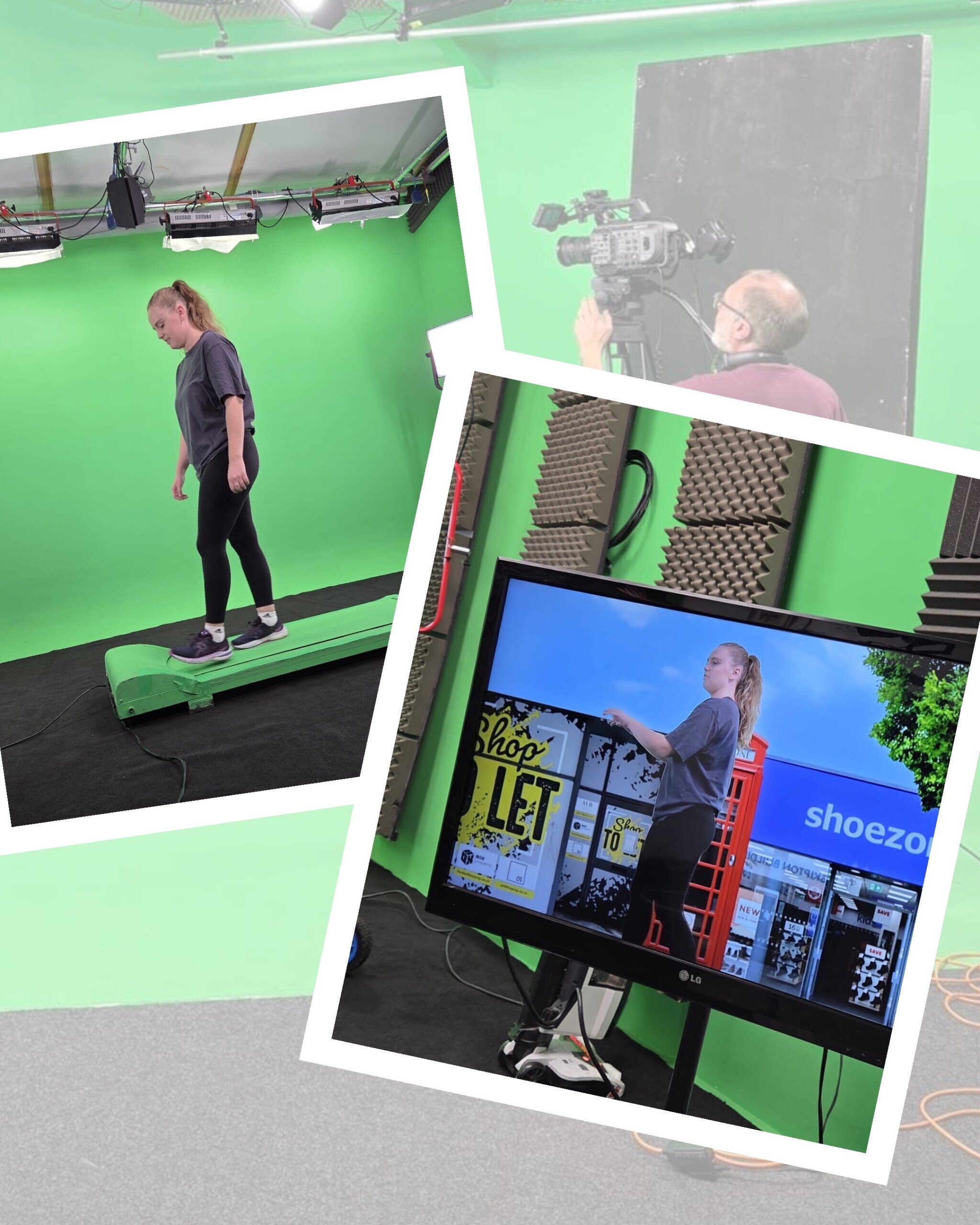 Actors filming Travel Hacks, a Year 9 Road Safety programme